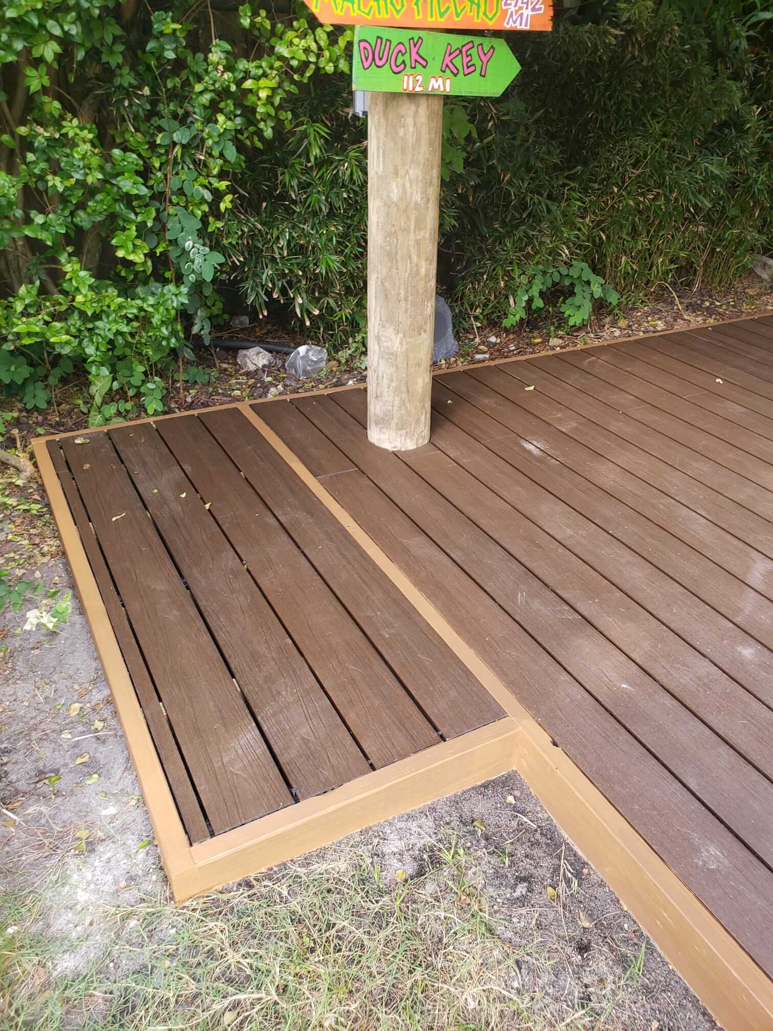 Creation and Painting of Floor in Business Patio - 2