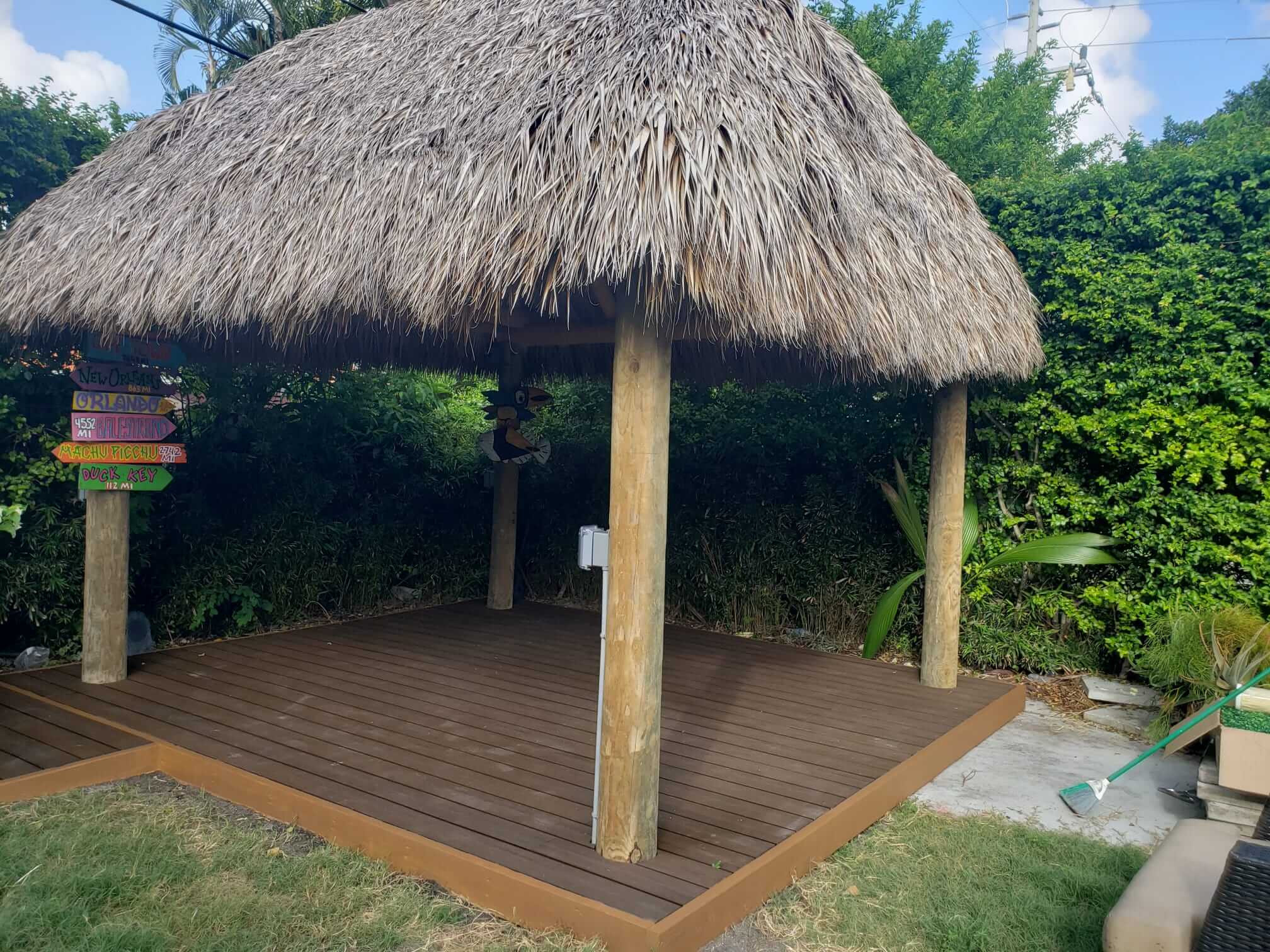 Creation and Painting of Floor in Business Patio