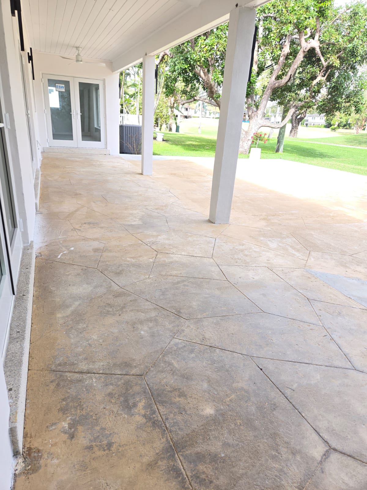 Stamped Concrete Floor Restoration - 3
