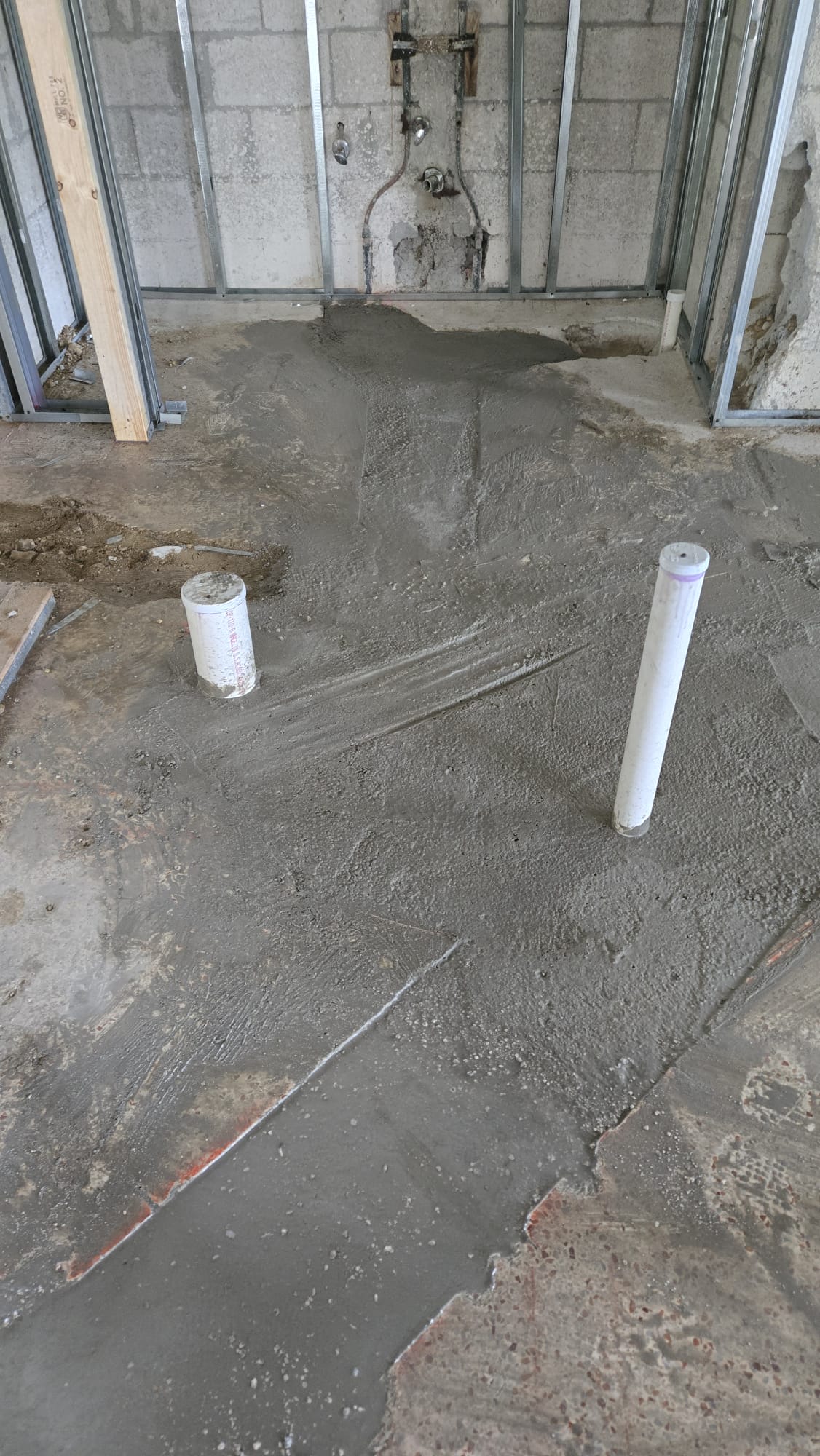PVC Plumbing Installation and Cement Casting - 5