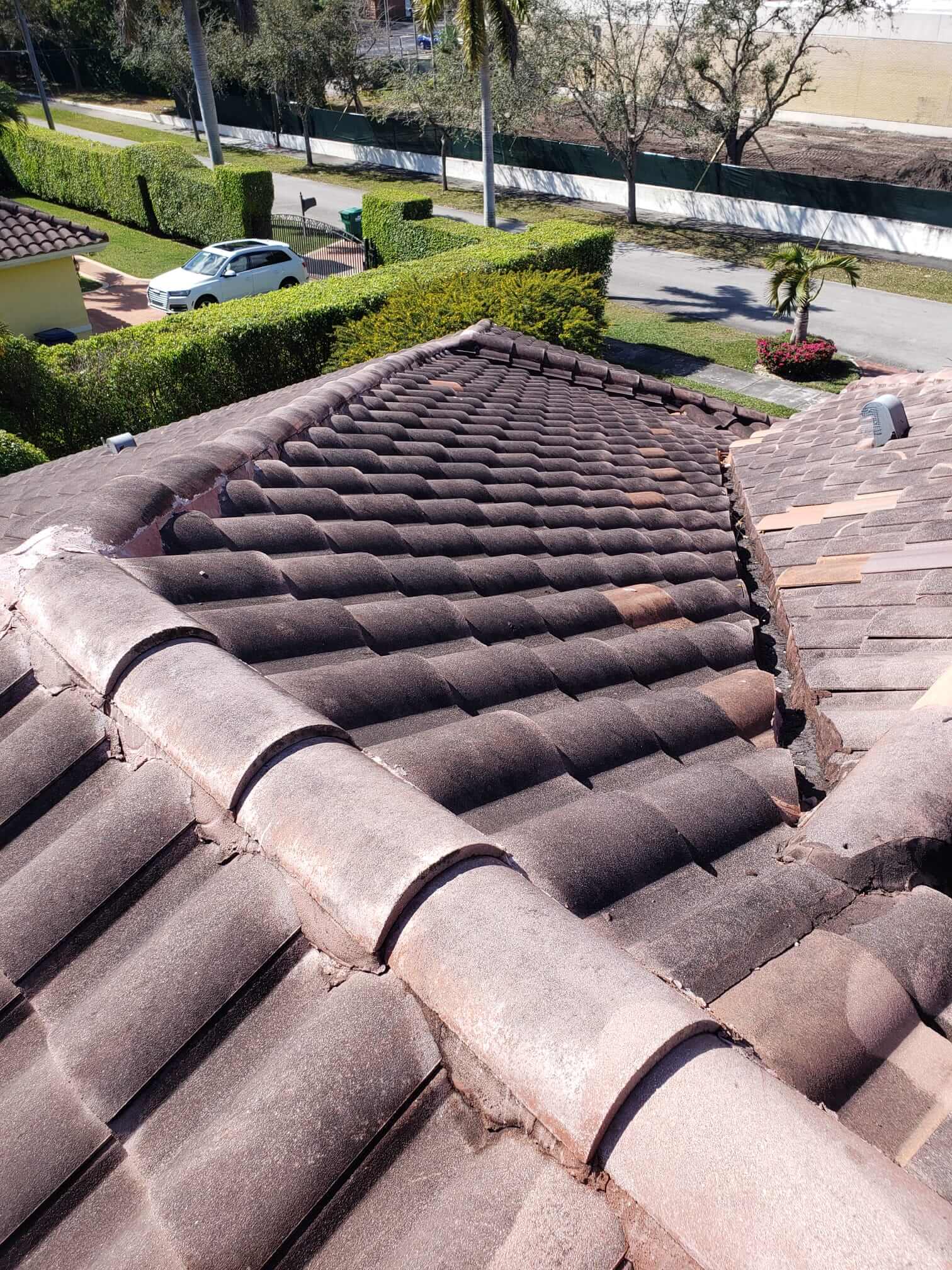 Tile Roof Cleaning and Painting - 1