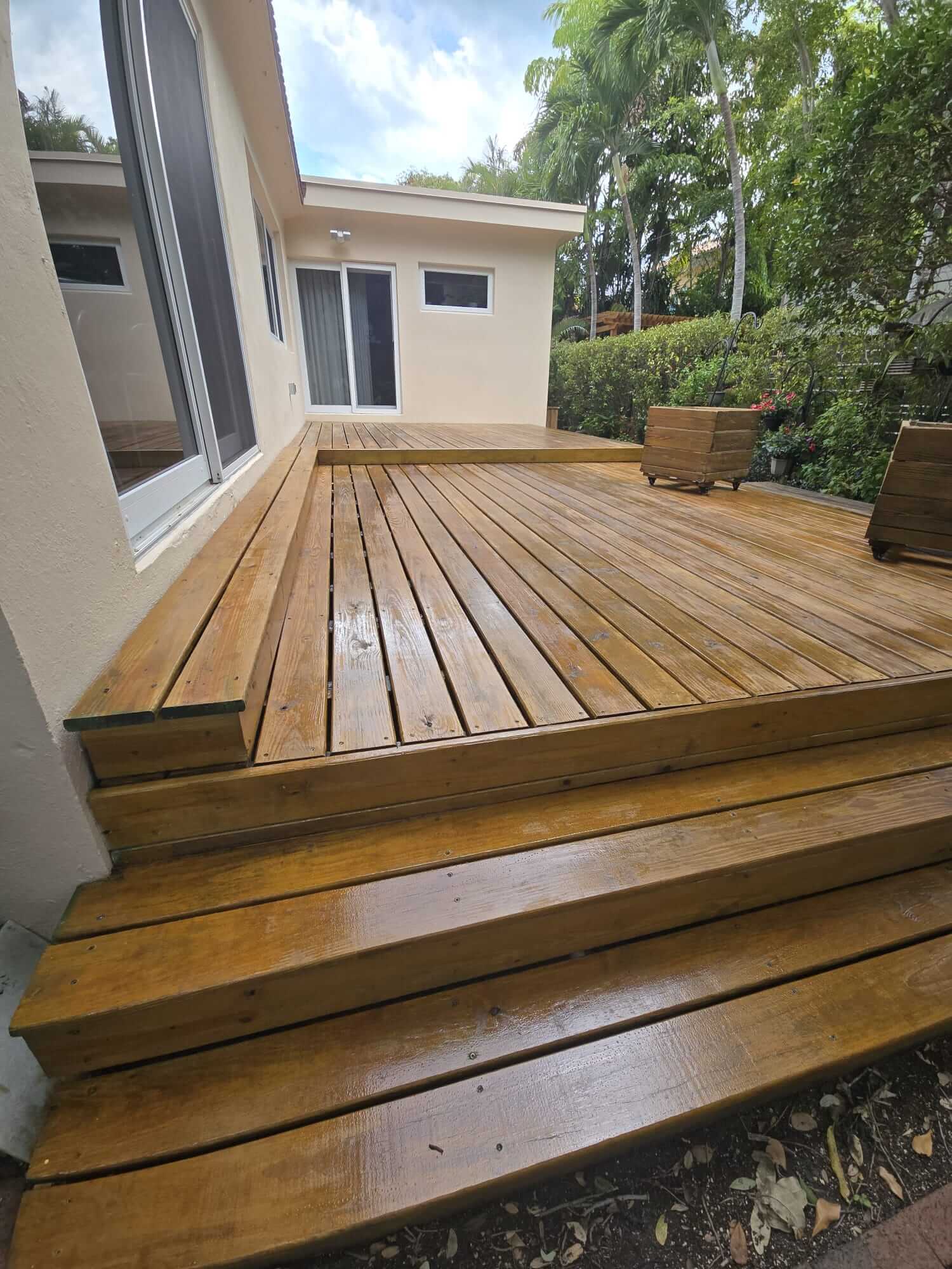Modern Hardwood Floor Painting in Home Entrance - 8